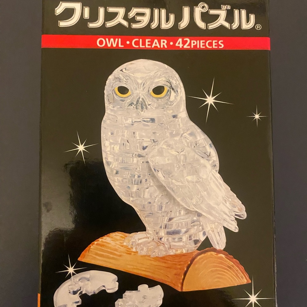 42 Piece Beverly Clear 3D Owl Puzzle